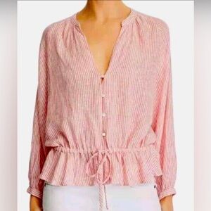 Rails Marti Stripe Blouse Scarlet Stripe | Size L